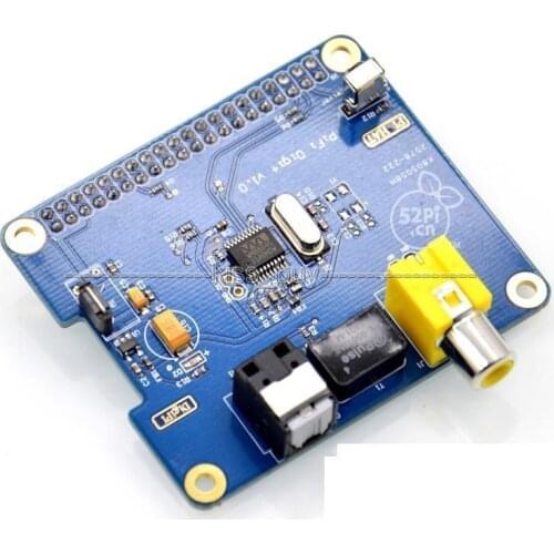 DYKB WM8804G HIFI DiGi+ Digital Sound Card I2S SPDIF Optical Fiber RCA I2S Interface FOR Raspberry Pi 3 /2 B B+ A+ volumio