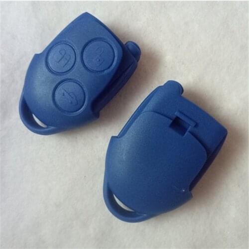 DAKATU Blue Replacement Shell Keyless Entry Remote Key Case Fob 3 Button for Transit Connect