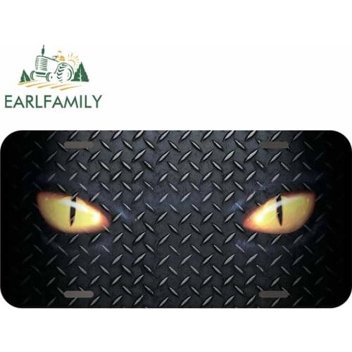 EARLFAMILY 13cm x 5.7cm For Cat Eyes Car Accessories Stickers Campervan Decal Waterproof Vinyl Material Suitable for VAN RV