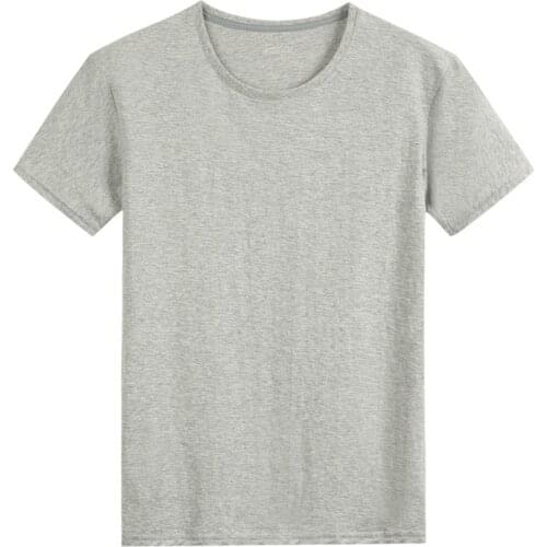 Summer New Mens 100% Cotton T-Shirt Solid Color Soft Touch Fabric Mens Basic Tops Tees Casual Men Clothing Fashion Tops Tees