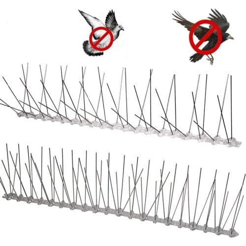 Hot Sale Plastic Repeller Bird and Pigeon Spikes Deterrent Anti Bird Stainless Steel Spike Strip Bird Scarer Repeller for Pigeon
