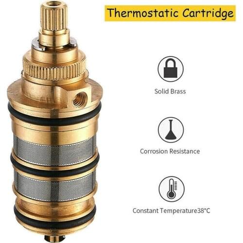 Brass Thermostatic Valve Spool Kitchen Faucet Cartridge Bath Mixer Tap Shower Mixing Valve Water Temperature клапан для воды