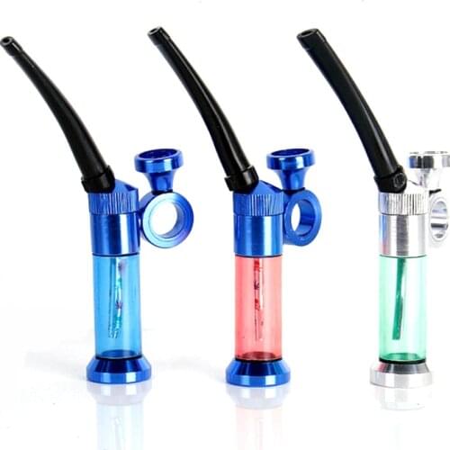 Fashion Creative Pipes Tobacco Pipe Herb Smoking Pipes Smoke Detectors Grinder Smoke Narguile Hookah Mouthpiece