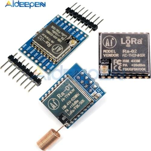 SX1278 LoRa Module 433M 10KM Ra-01 Ra-02 Ai-Thinker Wireless Spread Spectrum Transmission Socket for Smart Home DIY Board