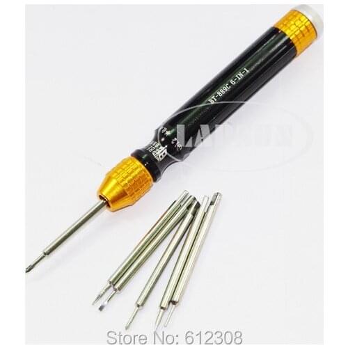 6 in 1 Repair Opening Kit 0.8mm 5 Point Star Pentalobe Philips Screwdriver for iPad iPhone 4S 5 5S GALAXY S3 S4 S5 BST-889C