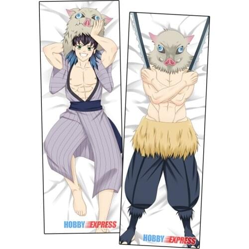 Hobby Express Anime Dakimakura Japanese Otaku Waifu Hugging Body Pillow Cover Inosuke Kimetsu no Yaiba Demon Slayer 21134
