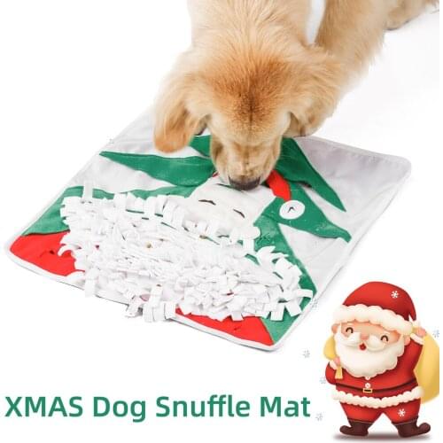LeChong Pet Santa Mat Pet Dog Sniffing Pad Decompression Training Blanket Snacks Feeding Training Mat Pet Supplies