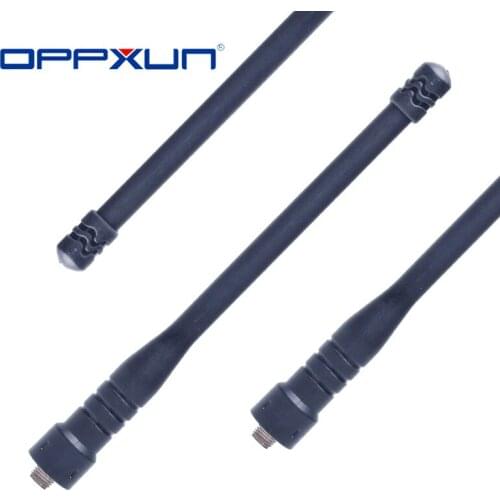 OPPXUN Telescopic SMA- Female High Gain Dual Band Antenna For Baofeng UV-5R UV-82 BF-888S Walkie Talkie Two Way Radio