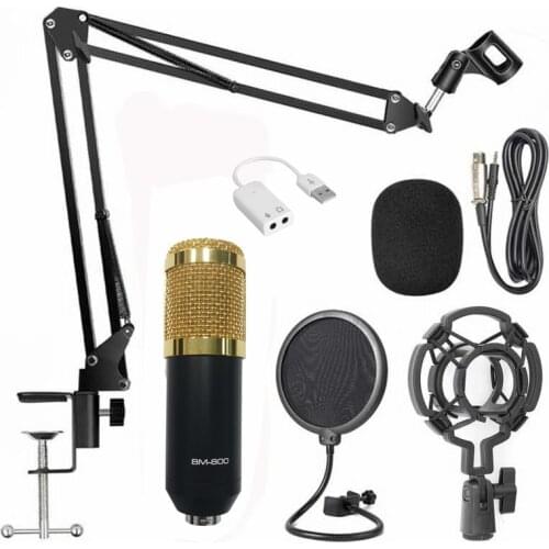 BM800 Professional Condenser Microphone 3.5Mm Wired karaoke Recording Microphone for Computer KTV
