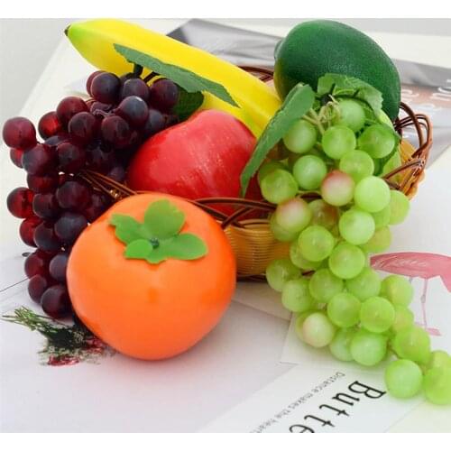 Artificial Apple Fake Fruit Simulation Orange Ornament Craft Food Photography props Home Lemon Kitchen Pretend Fruit Supplies