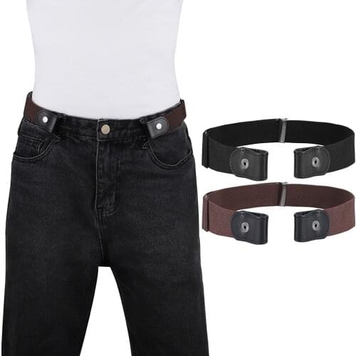 Unisex Pants Belts Buckle-Free Waist Jeans Pants No Buckle Stretch Elastic Waist Belt For Men Invisible Belt DropShipping