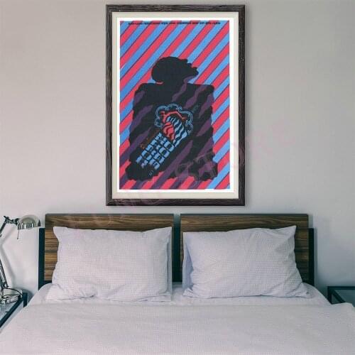 RE086 Retro Russian Style Painting Culture And Sports 196 Custom Silk Poster Home Deco Wall Art Christmas Gift