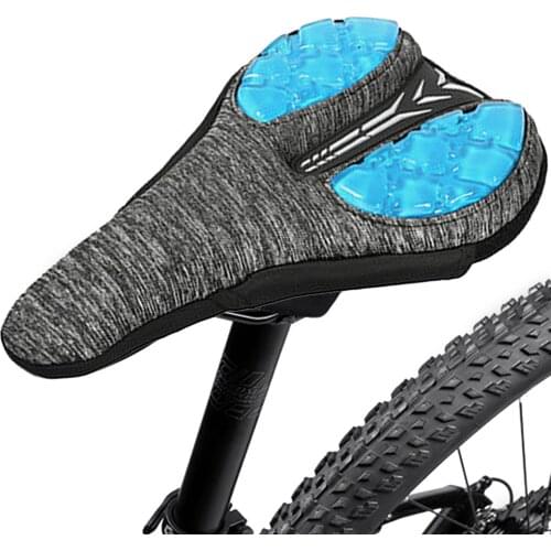 Bicycle Saddle Silicone Thickened Soft Comfort Bike Seat Cover for Mountain Road Bike Air Cushion Pad Outdoor Cycling Supplies