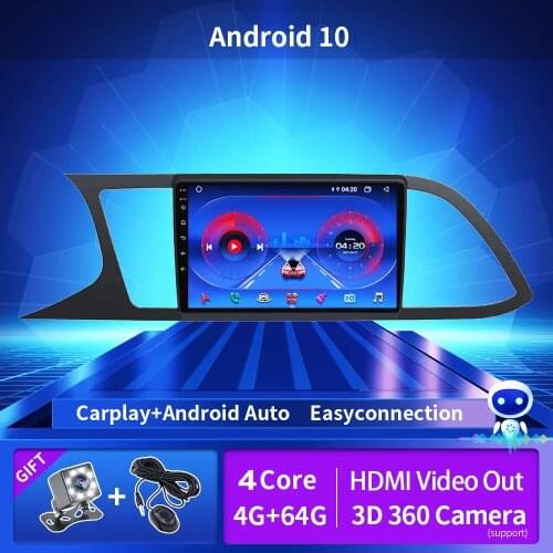 AI Voice Control System for Seat Leon 3 2012-2020 Autoradio 2din Car Radio Audio Android 10 Multimedia DVD Player Navigation GPS