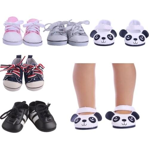 Luckdoll 5 Styles Of New Hot Selling Cute Wild Shoes Fit 18 Inch American 43cm BabyDoll To Give Children The Best Gift