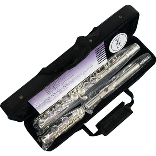 High Quality Japan flute FL-471 16 Holes Silver Plated Transverse Flauta obturator C Key with E key Woodwind musical instrument