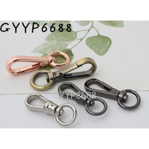 10-30-100pcs 6 colors 3 kinds of metal snap hooks for purse and bags handbag hardware accessories swivel hook