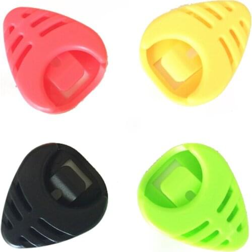 10pcs/Lot Guitar Pick Holder Guitar Plectrum Big Triangle Holder Mixed Colour For Acoustic Electric Guitar