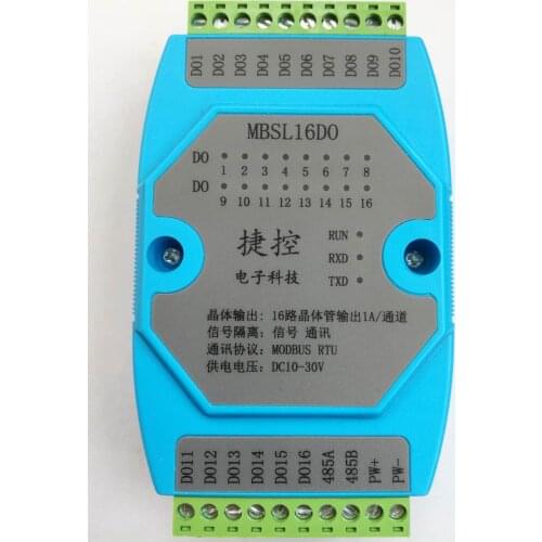 16 way digital output isolation MODBUS acquisition control RS485 control module