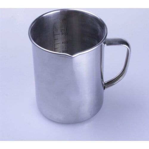 2000ml Stainless Steel Metal Lab Beaker Measuring Cup With Inner Scale Lab Supplies