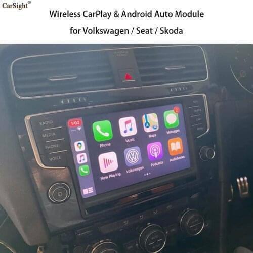 Wireless Apple Carplay Android Auto For Volkswagen Golf MK 7 Passat (B8) Areon Crafter Polo T-Roc Tiguan Touran