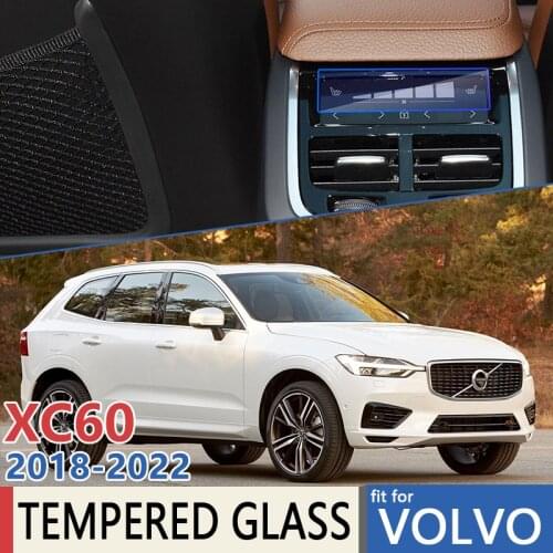 For Volvo XC60 MK2 2018 2019 2020 2021 2022 Car Rear air conditioning AC Film Full Screen Protector Tempered Glass Accessories