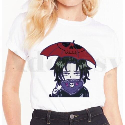 Feitan Phantom Troupe Harajuku Hunter X Hunter Short Sleeve Female Tops Tees Harajuku VintageT Shirts Womens T-shirt