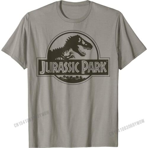 Jurassic Park Classic Logo Black T-Rex Graphic T-Shirt Mens Oversized Printed Tops & Tees Cotton Tshirts Custom