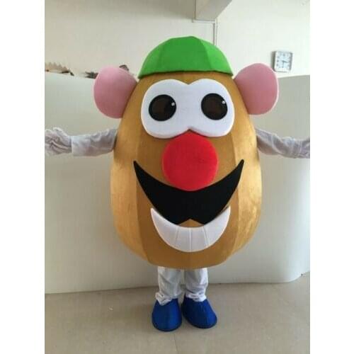 Halloween Advertising Vegetable Eggplant Potato Head Mascot Costume Suits Adults Christmas Promotion Carnival Fancy Dress Parade