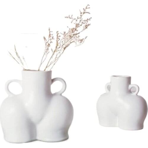 Ceramic Vase Home Decor Decoration Flower Pot Body Desktop Room Modern European Style Creativity Art Ornaments