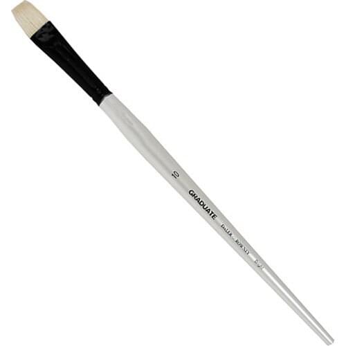 Daler Rowney Graduate Straight Long Handle Bright Bristle Brush No:10