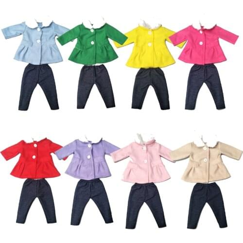 Baby Doll clothes set for 18 inch girl Doll jacket pants clothes 18" doll outfit