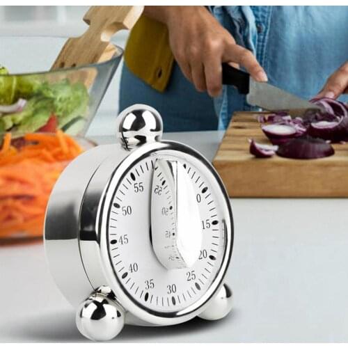 60 Minutes Kitchen Mechanical Timer Cooking Reminder Count Down Alarm Clock Cooking Timer Time Management