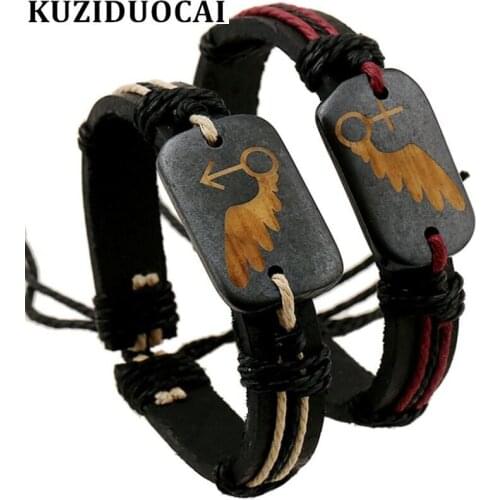 Кожаные браслеты Kuziduocai China At AliExpress