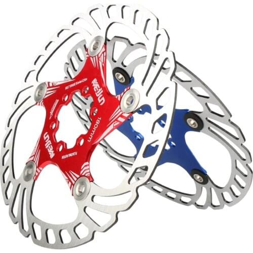 Bicycle Floating brake disc float\ ultralight MTB mountain bike brake pads six hole disc rotors 160mm 180mm Bike parts