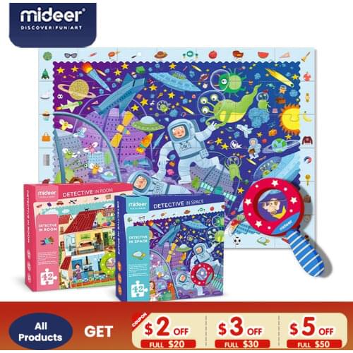 MiDeer 42pcs Puzzles Jigsaw Puzzle Educational Toys Puzzle Box Paper Learning Toys for Children Toys for Children 3-6Y