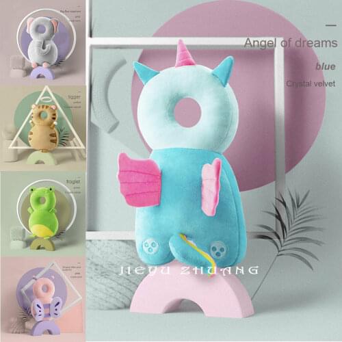 Lovely Newborn Toddler Baby Head Protector Safety Pad Cushion Back Prevent Injured Unicorn Bee Cartoon Security Pillows 1-3Y