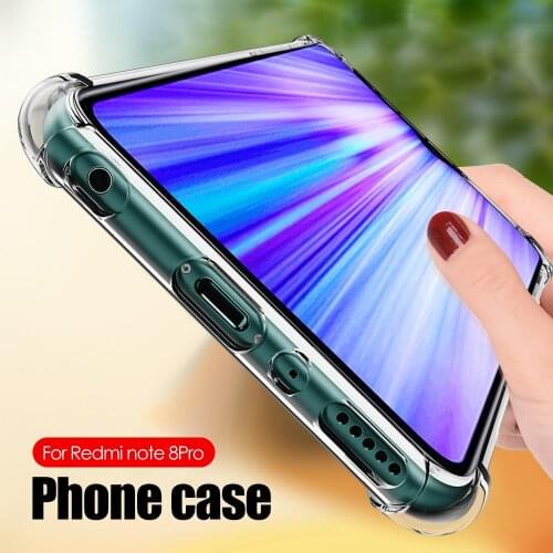 New Shockproof Airbag Case For Xiaomi Redmi K20 Pro K30 Note 8 7 6 5 Pro 8T Clear Soft TPU Ani-knock Cover On Redmi 8A 8 7 7A 6A