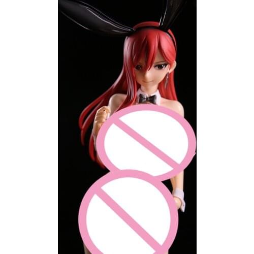 FAIRY TAIL Erza Scarlet: Bunny Ver. huge breast 1/4 naked anime figure