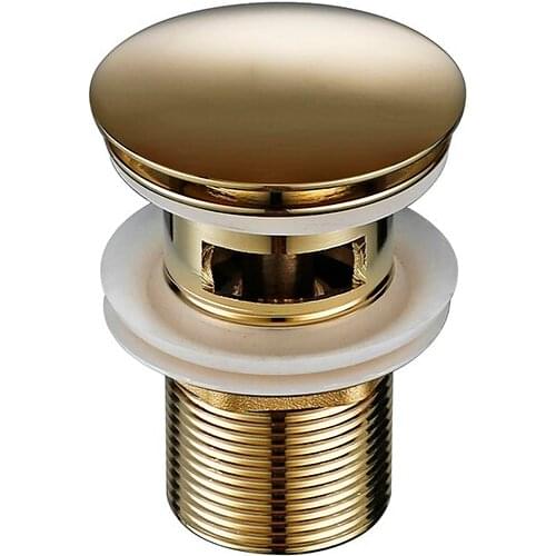 Bagnolux Matte Light Yellow Brass Bathroom Basin Drainer Antifouling And Corrosion Resistance Bathroom Hotel Sink Short Drainer