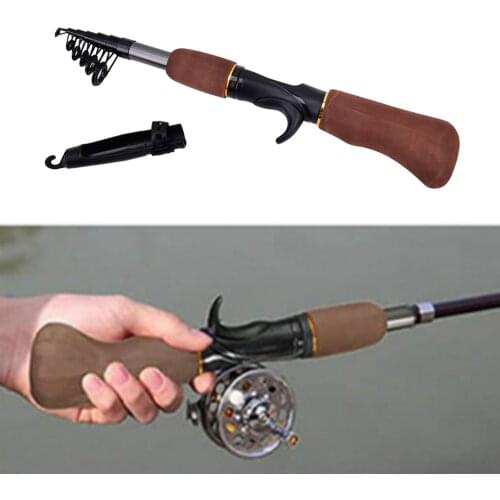 Portable Carbon Fiber Telescope Fishing Rod Sea Rock Travel Spinning Pole