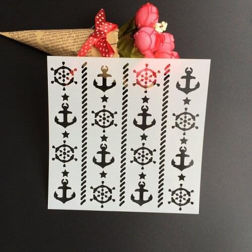 1Pcs 13*13cm Scapbook Stencil Cake Decorating Tool scrapbooking DIY Decorating Stencil Fondant Pattern Printing Spray Template