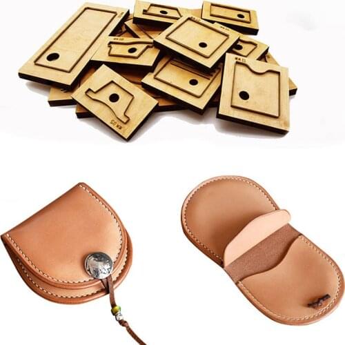 Japan Steel Blade pocket money Bag Die Cut Steel Punch Cutting Mold Wood Dies for Leather Cutter for Leather 8.5x9.5mm