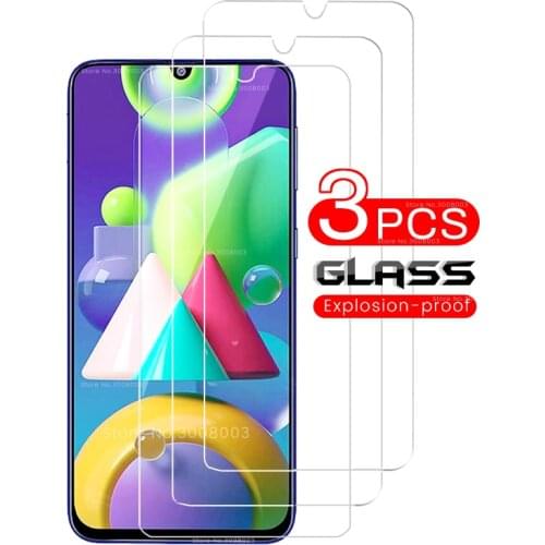 3Pcs protective glass for samsung m 21 glass screen protector tempered glass for samsung galaxy m21 2020 sm-m215f/ds 6.4'' film