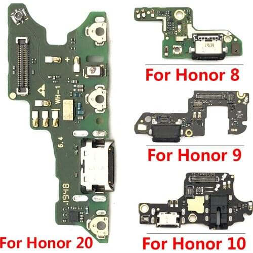 10Pcs/Lot，100% Original For Huawei Honor 8 9 Lite 8X 10 20 Pro 20i 20 Lite USB Port Charger Dock Plug Connector Charging Board