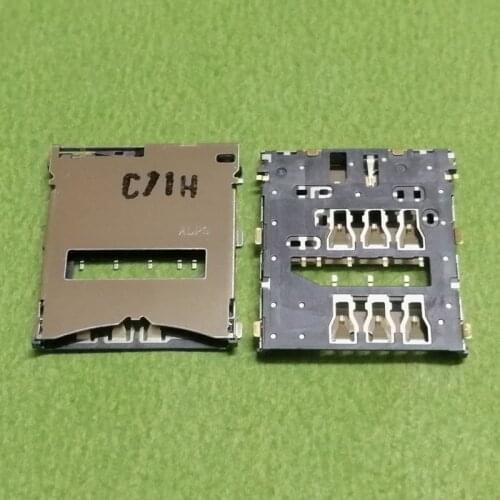 2PCS Sim Card Reader Holder Tray Slot Connector For Sony Xperia Z L36 L36H LT36 C6602 C6603 SO-02E Tablet Z SGP311/312 SGP341
