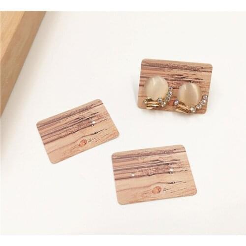 500 pcs 3.5x 2.5cm Fashion Jewelry Card Earrings Packing Display Card with Stake/Marble/Flamingo Patterns