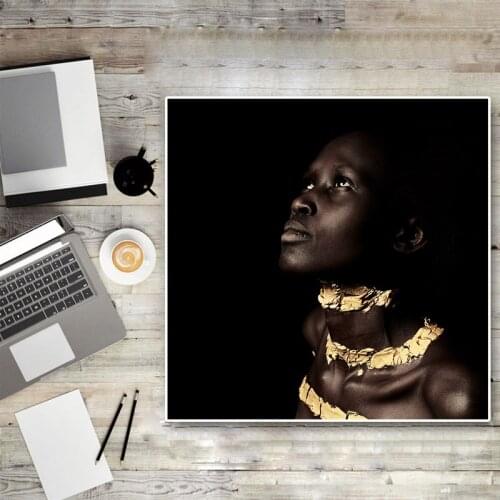 Abstract Sexy Black Woman Posters and Prints Canvas Painting Wall Art Picture for Living Room Scandinavian Cuadros Decoracion