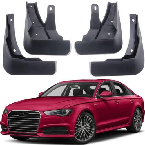 Auto Splash Guards Mud Guards Flaps Fit For 2016-2018 Audi A6 (C7) Sedan fender 4Pcs/set
