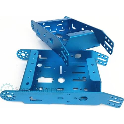 Aluminum alloy car chassis Robot car smart car chassis Alloy chassis